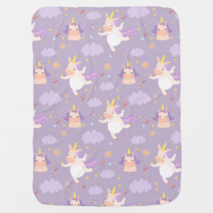 Cute Unicorns Baby Blanket