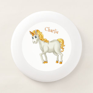 Cute Unicorns custom name frisbee
