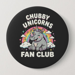 Cute Unicorns Fan Club Magical Rainbow Unicorn  Button