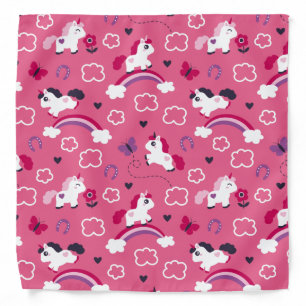 Cute Unicorns Pattern Bandana
