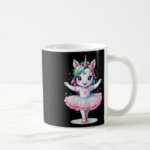 Cute Unique And Modern Unicorn Ballet And Ballerin Coffee Mug
