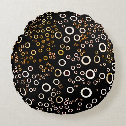 Cute Unique Bubble Pattern Round Pillow