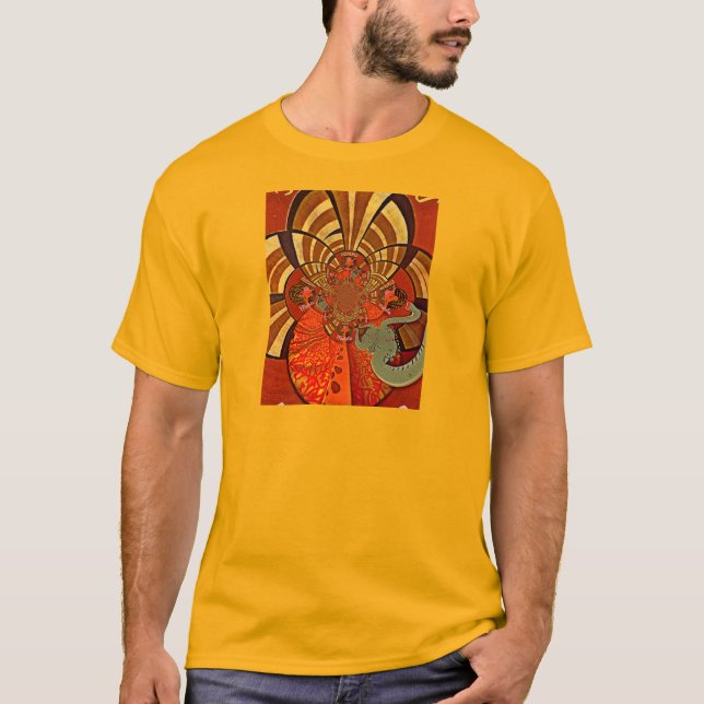 Cute Unique Giraffe Animal Hakuna Matata Design T-Shirt (Front)