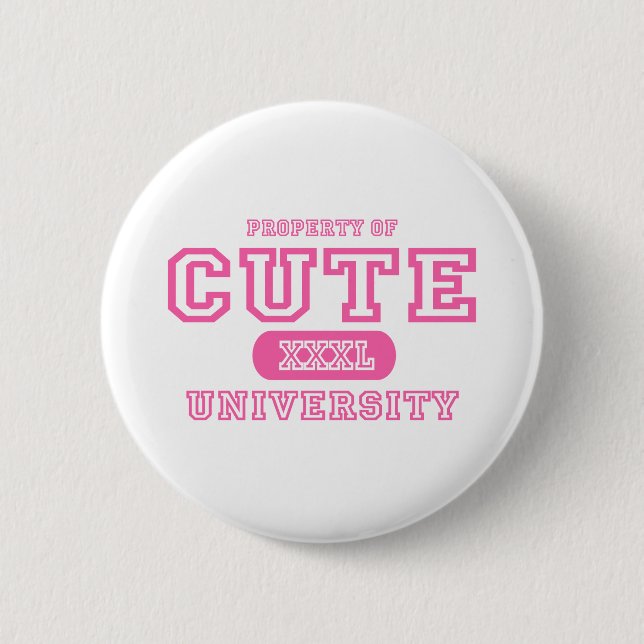 Cute University Button (Front)
