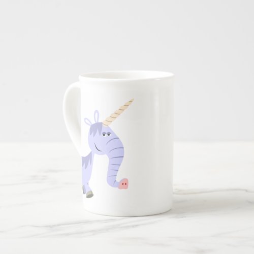 Cute Unusual Cartoon Unicorn Bone China Mug