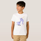 Cute Unusual Cartoon Unicorn Children T-Shirt (Front Full)