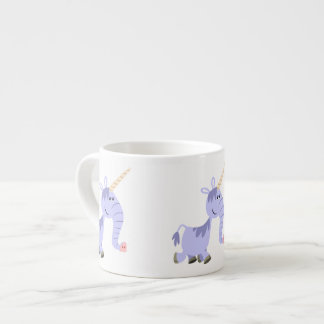 Cute Unusual Cartoon Unicorn Espresso Mug