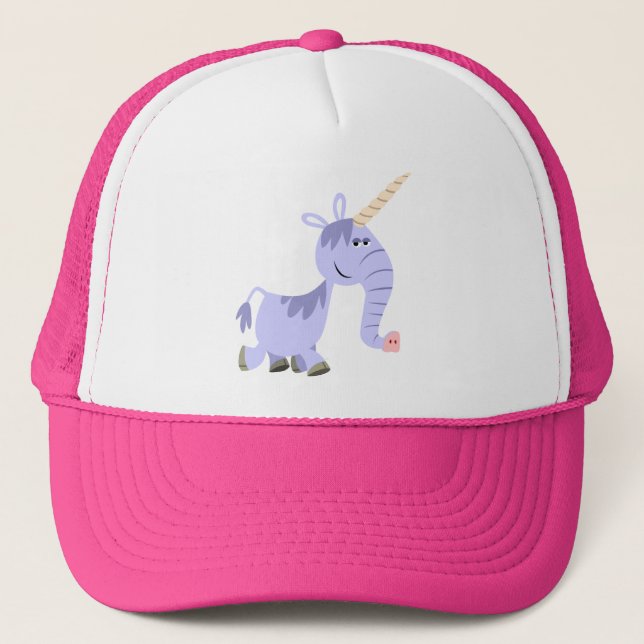 Cute Unusual Cartoon Unicorn Hat (Front)