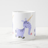 Cute Unusual Cartoon Unicorn Jumbo Mug (Front)
