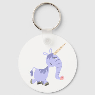 Cute Unusual Cartoon Unicorn Keychain