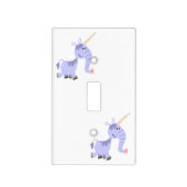 Cute Unusual Cartoon Unicorn Light Switch Cover (Front)