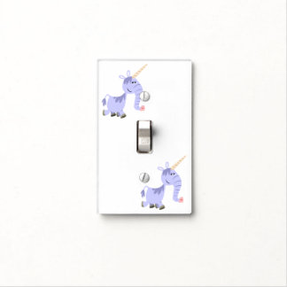 Cute Unusual Cartoon Unicorn Light Switch Cover