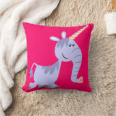 Cute Unusual Cartoon Unicorn Pillow (Blanket)