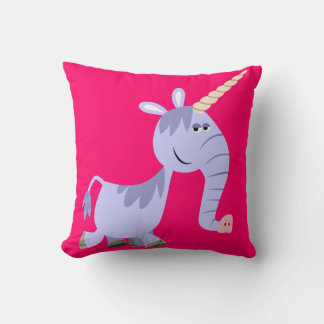 Cute Unusual Cartoon Unicorn Pillow
