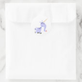 Cute Unusual Cartoon Unicorn Sticker (Bag)