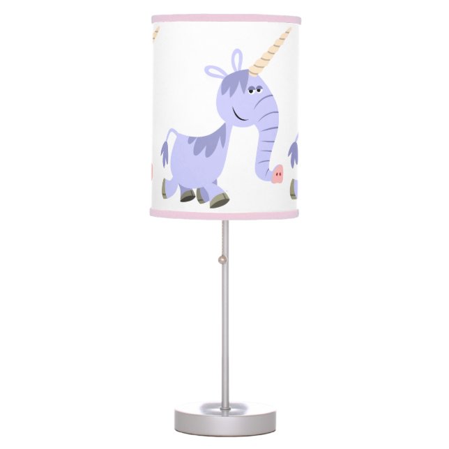 Cute Unusual Cartoon Unicorn Table Lamp (Front)