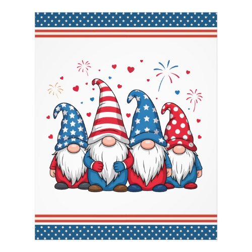 Cute USA American Gnomes Cartoon-68123 Photo Print