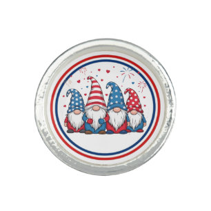 Cute USA American Gnomes Cartoon-68123 Ring