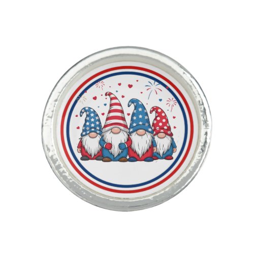 Cute USA American Gnomes Cartoon-68123 Ring
