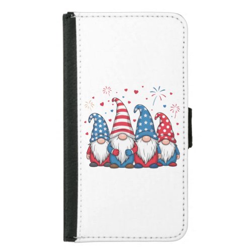 Cute USA American Gnomes Cartoon-68123 Samsung Galaxy S5 Wallet Case