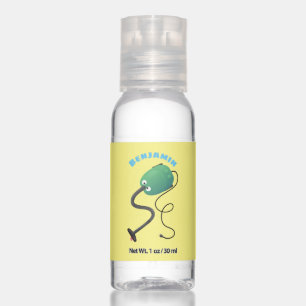 Cute vacuum cleaner cartoon humour hand sanitizer