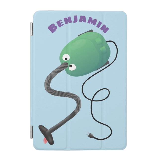 Cute vacuum cleaner cartoon humour iPad mini cover (Front)