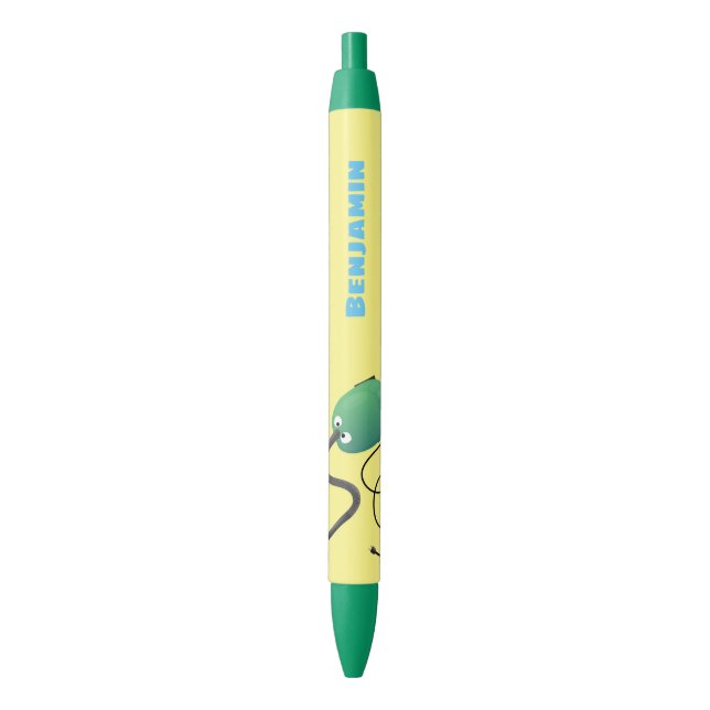 Cute vacuum cleaner cartoon humour pen (Front Vertical)