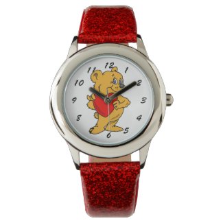 Cute Valentine Bear Wristwatch