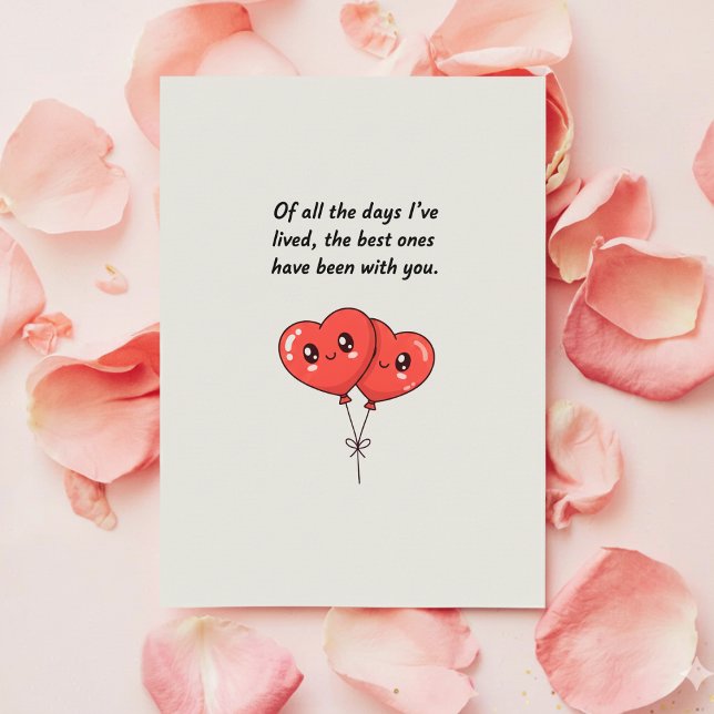 Cute Valentine Card for Him or Her with Hearts (Creator Uploaded)