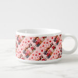 Cute Valentine Cats in Heart Sunglasses Bowl