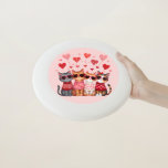 Cute Valentine Cats in Heart Sunglasses Wham-O Frisbee