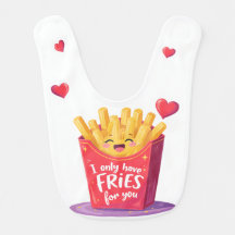 Cute Valentine French Fries Pun