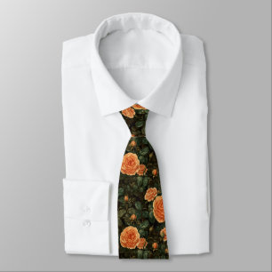 Cute Valentine Gifts For Boyfriend Rose Flower Neck Tie