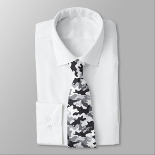 Cute Valentine Gifts For Men Camo Print  Neck Tie