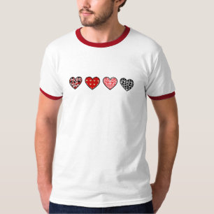 Cute Valentine Hearts Pattern   Cute Love Heart T-Shirt