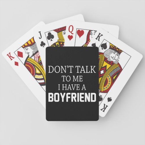 Cute Valentine Quote  1 Playing Cards