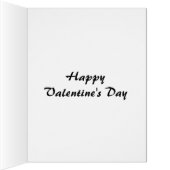 Cute Valentine Teddy Bear Couple Big Greeting Card (Inside (Right))