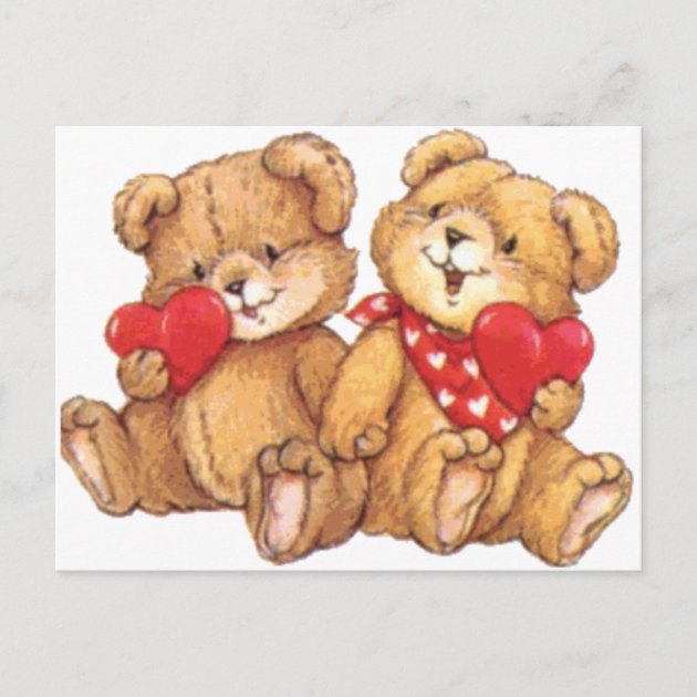 2 cute teddy bears