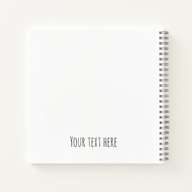 Cute Valentine Teddy Bear Seamless Pattern Notebook (Back)