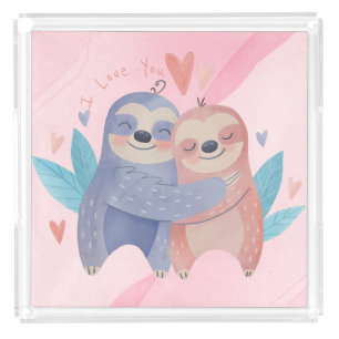 Cute Valentine's Day Acrylic Tray