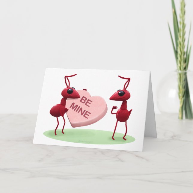 Cute Valentines' Day Ants Holiday Card (Front)