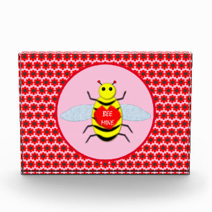 Cute Valentines Day Bee Acrylic Award