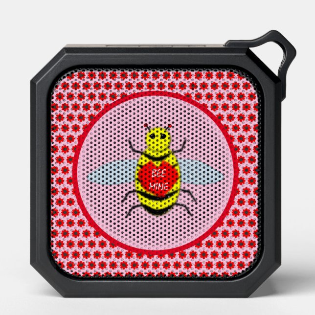 Cute Valentines Day Bee Bluetooth Speaker (Front)