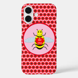 Cute Valentines Day Bee iPhone 16 Case