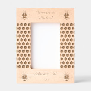 Cute Valentines Day Bee Custom Engraved Frames