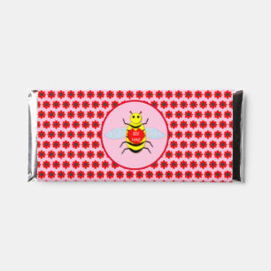 Cute Valentines Day Bee Custom Wedding Hershey Bar Favors
