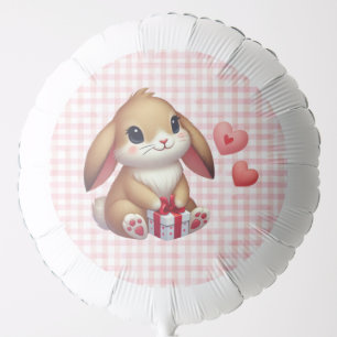Cute Valentine's Day bunny rabbit Balloon