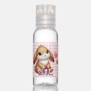 Cute Valentine's Day bunny rabbit  Hand Sanitizer