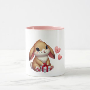 Cute Valentine's Day bunny rabbit Mug