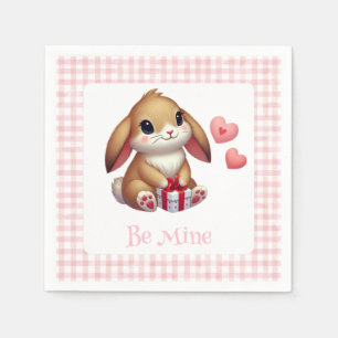 Cute Valentine's Day bunny rabbit Napkins